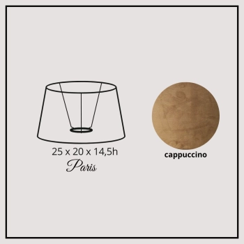 Paris 25cm cappuccino velvet