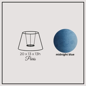 Paris 20cm midnight blue velvet