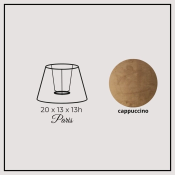 Paris 20cm cappuccino velvet