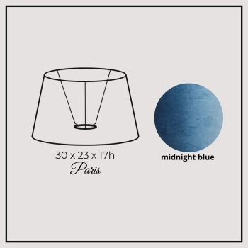 Paris 30cm midnight blue velvet