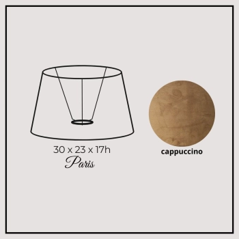 Paris 30cm cappuccino velvet