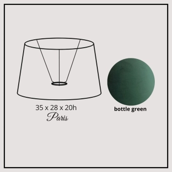 Paris 35cm bottle green velvet