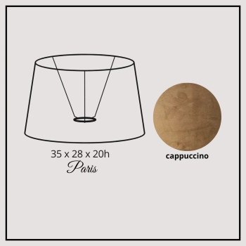 Paris 35cm cappuccino velvet