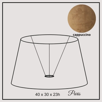 Paris 40cm cappuccino velvet