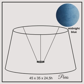 Paris 45cm midnight blue velvet