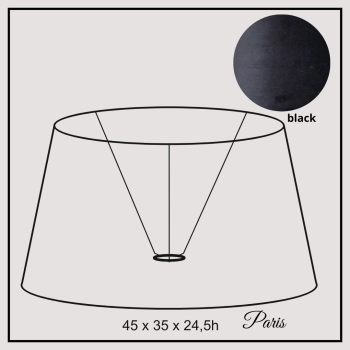 Paris 45cm black velvet