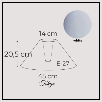 Tokyo 45cm white chintz