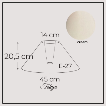 Tokyo 45cm cream chintz